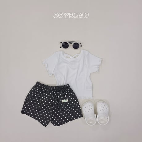 soybean/88. plan ) dot kongkong half pants XS-XL