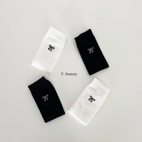 vbunny/23. double ribbon socks set FREE(32CM)