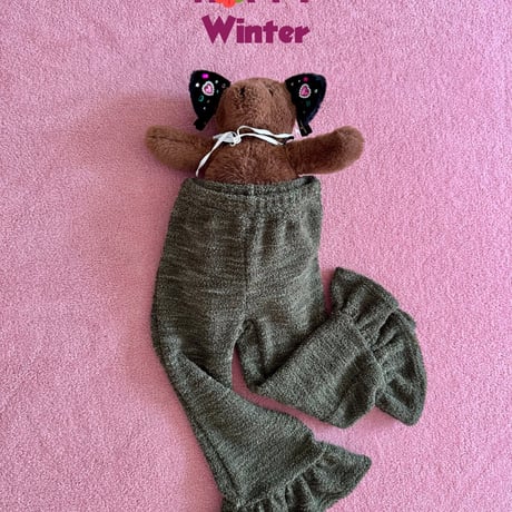 ramijini/6. knit fril pants S-XL