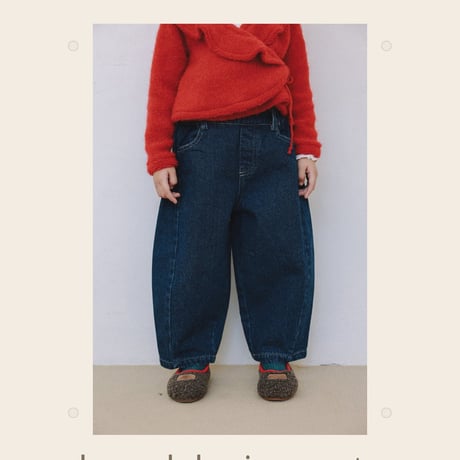 monatelier/5. Barrel gimo denim pants S-2XL