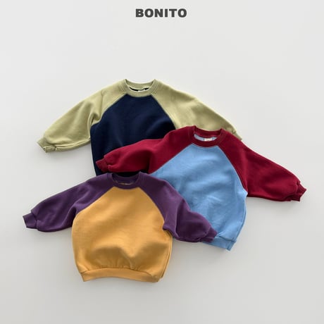 bonito/21. color raglan man-to-man 12M-XL