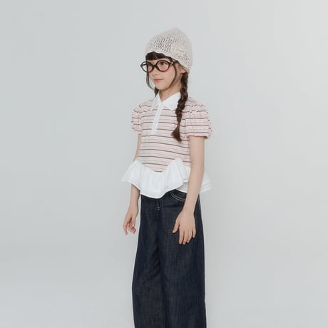 forkchips/58. eve fril shirts collar T-shirt JS-JXL