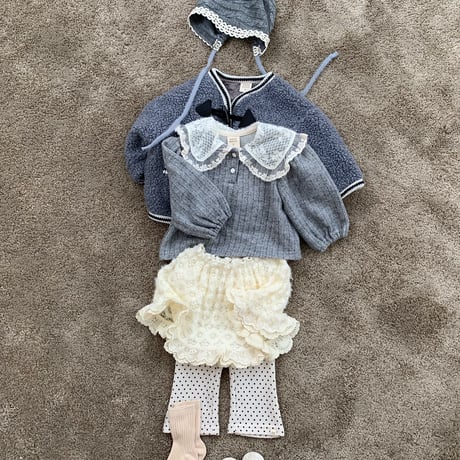 bebeholic/29. may collar T-shirt S(3-6M)-XL(18-24M)
