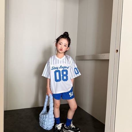 comma/123. two color number T-shirt 160-170