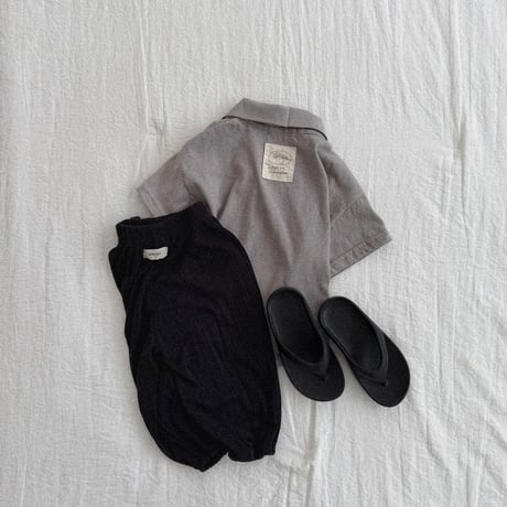 amigo/38. snow flower collar T-shirt XS-XL