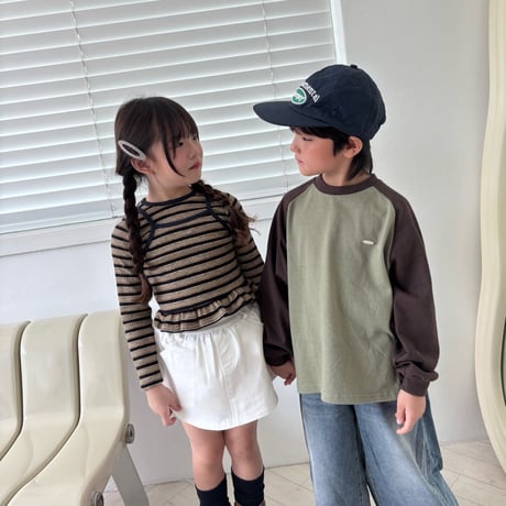 matilda/111. two color raglan T-shirt 15-19