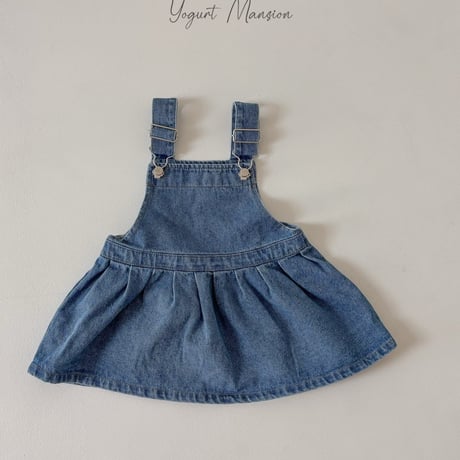 yogurtmansion/16. denim one-piece XS-XL