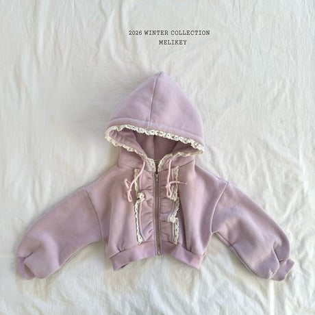 melikey/74. juju fril hood zipup JS-JM