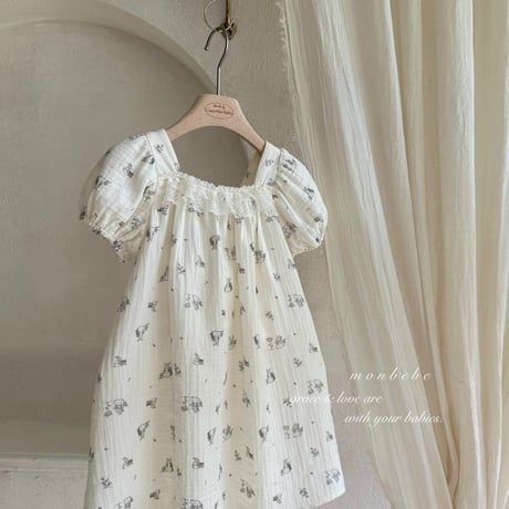 monbebe/2. bunny lace one-piece S(1-2)-XL(7-8)