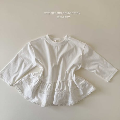 melikey/19. ria less fril T-shirt XS-XL