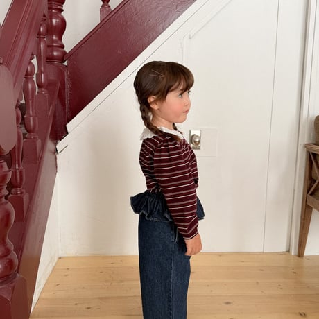 bananaj/42. fril denim pants XS-JS