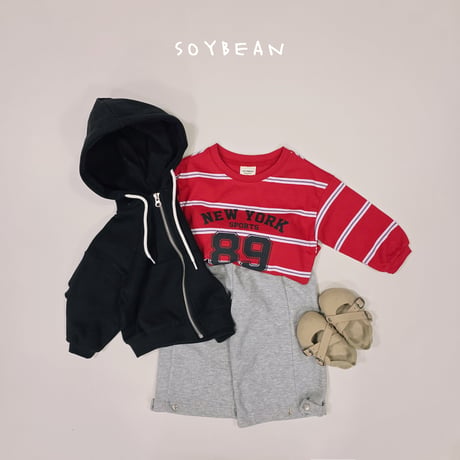 soybean/74. loose fit hood zipup JS-JM
