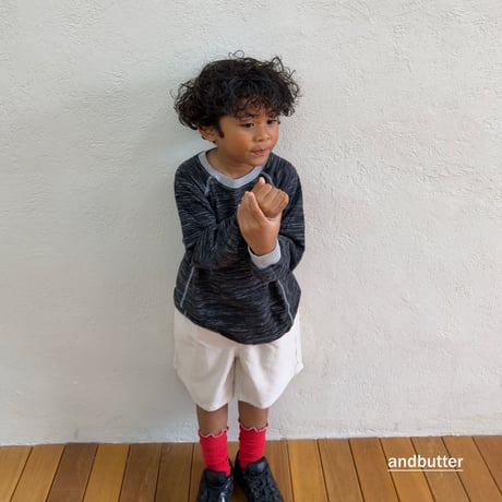 andbutter/22. Heart Pocket Corduroy Shorts JS-JM