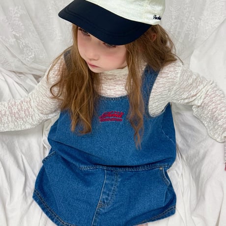 poisson/38. denim one-piece S-XL