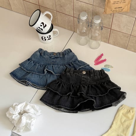 matilda/38. fril denim skirt 15-19