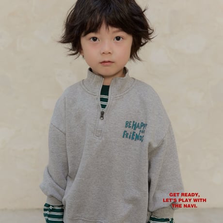 navi/50. happy half zipup man-to-man 2XL-JL