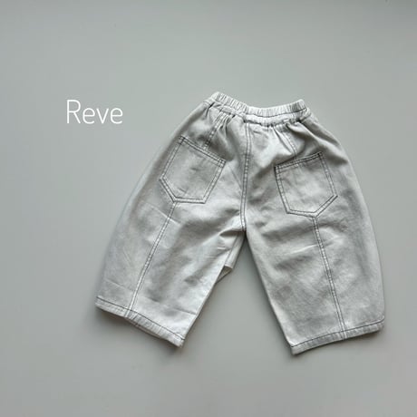 reve/13. stitch point washing pants S-JS