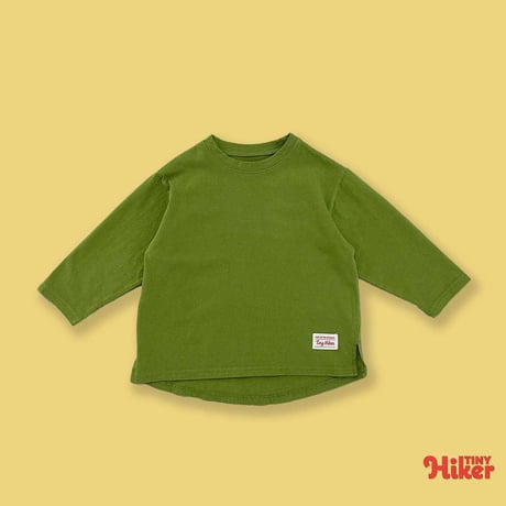 tinyhiker/18. plain unbal lans T-shirt XS-XL