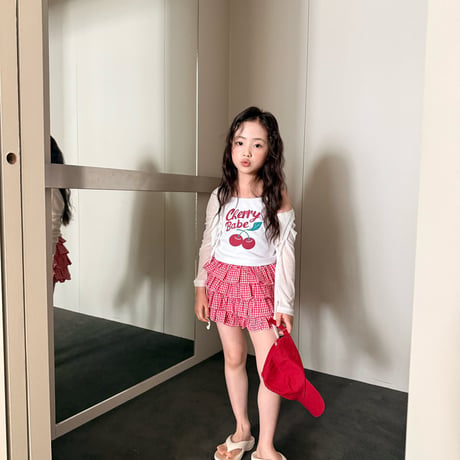 comma/200. check P skirt 140-150