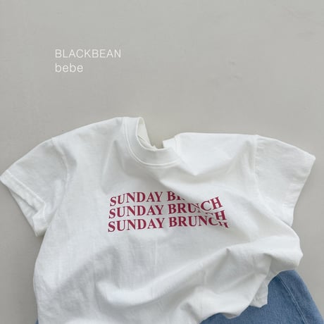 blackbean/25. lunch bebe T-shirt S-M