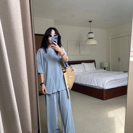 mikki/16. plitch straight pants ADULT