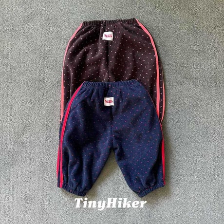 tinyhiker/18. peuty dot fleece pants XS-XL
