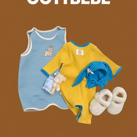 oottbebe/41. cellup pie suit bonnet ( bebe style set S(0-6M)-M(6-12M)