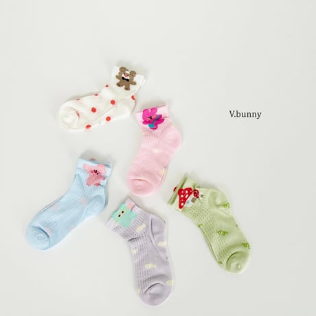 vbunny/85. house socks set M(130-150)-XL(180-210)