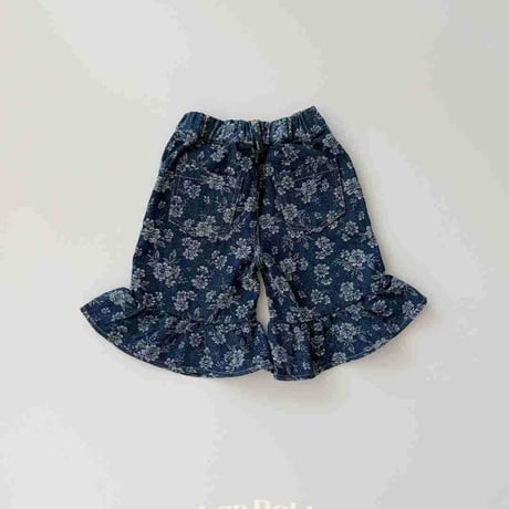 urbanrabbit/14. Floral Frill Bermuda Pants XS-XL