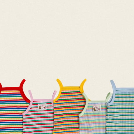 oottbebe/88. rainbow suit sleeveless S(0-6M)-M(6-12M)