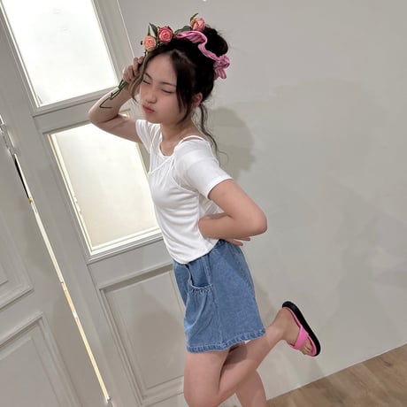 matilda/153. unbal strap T-shirt 5-13