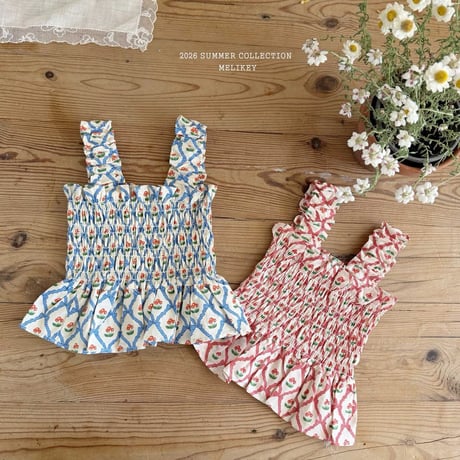 melikey/54. cherry ribbon turking blouse JS-JM