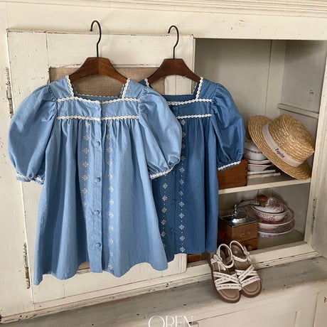 oren/48. jardin blue dress S-XL