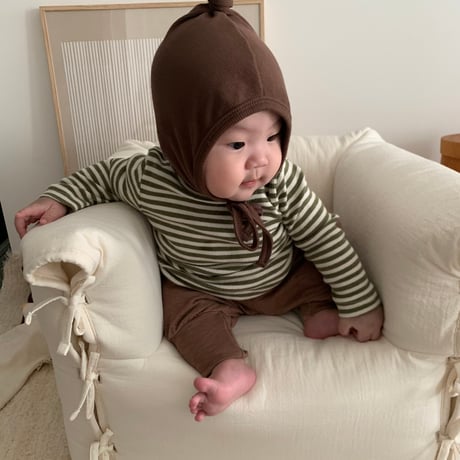 lalaland/65. b stripe zonduk T-shirt 6M-18M
