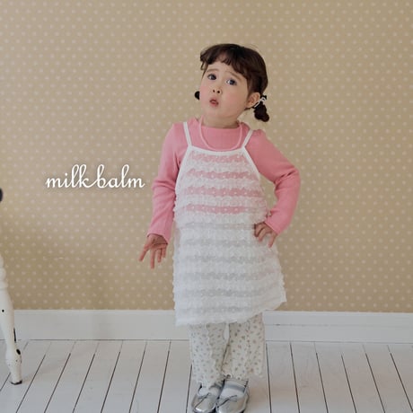 milkbalm/20. fril sleeveless one-piece XS-XL