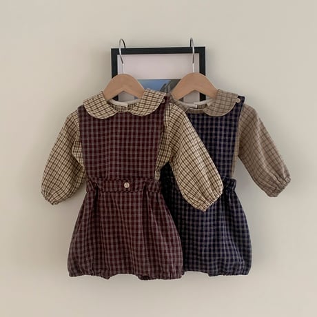 bebeholic/43. coocoo overalls suit S(3-6M)-XL(18-24M)