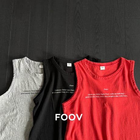 foov/12. lettering T sleeveless JS-JM