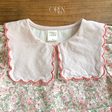 oren/57. karina scallop collar one-piece S-XL