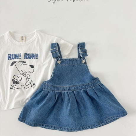 yogurtmansion/44. denim one-piece XS-XL