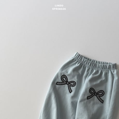 lindo/57. check ribbon jogger XS-XL