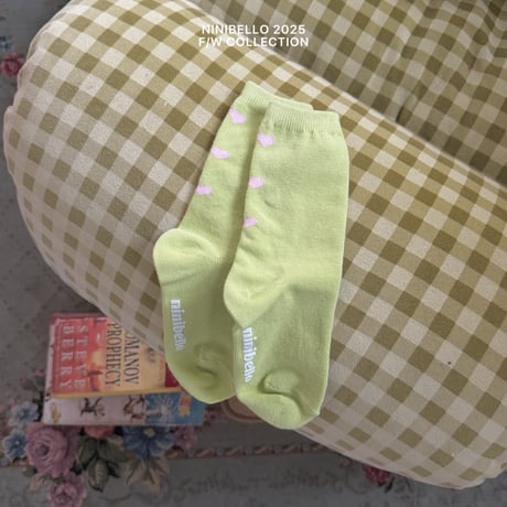 ninibello/108. heart socks - pastel set SOCKS_S-SOCKS_L