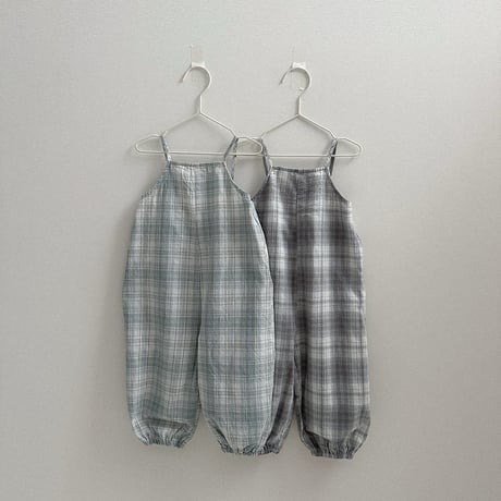 minirobe/53. Candy checkered Overalls  S-XL