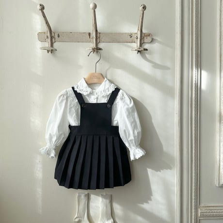 monbebe/27. emma pleated overalls & suit skirt S(6-12M)-M(12-24M)