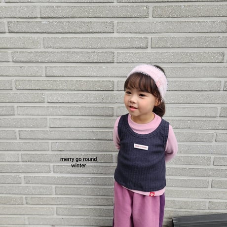 merrygoround/29. winter sleeveless set XS-2XL