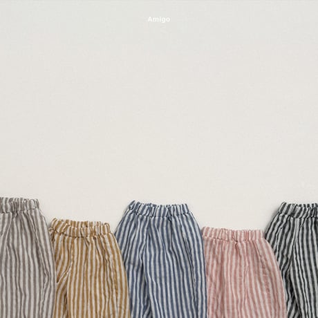 amigo/29. lapping stripe pants XS-XL
