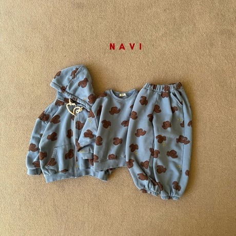 navi/28. pooch hood zipup 2XL-JL