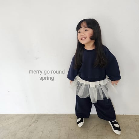 merrygoround/18. mesh man-to-man XS-2XL