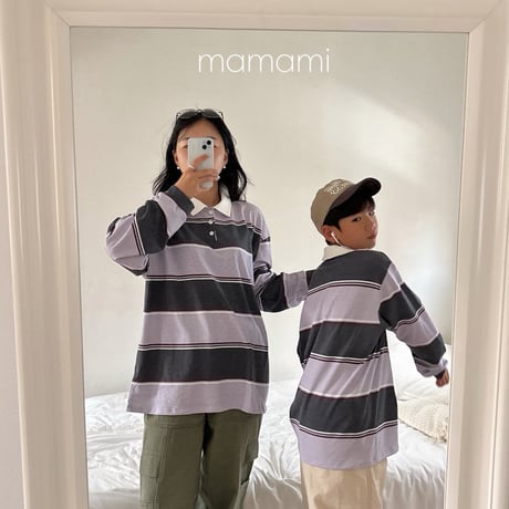 mamami/44. mood collar T-shirt XS-XL