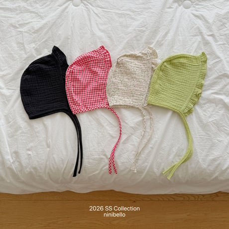 ninibello/189. kongkong fril bonnet FREE