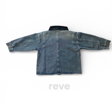 reve/3. washing collar denim jacket S-JS